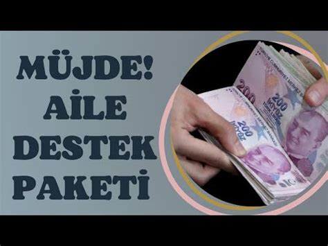 MÜJDE AİLE DESTEK PARASI YouTube