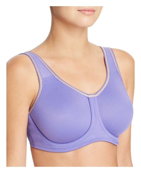 Wacoal Unlined Underwire Sports Bra 855170 In Purple Lyst