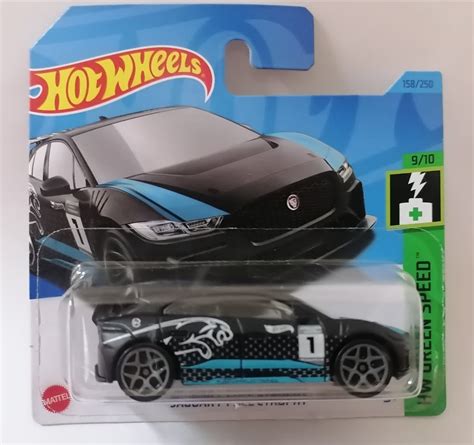 Hot Wheels HW Green Speed Jaguar I Pace ETrophy Matte Black Hobbies Toys Toys Games