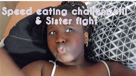 Speed Eating Challenge Sister Fight 💀💀😭 Youtube