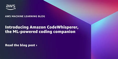 Introducing Amazon Codewhisperer The Ml Powered Coding Companion Aws