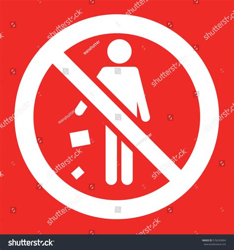 Do Not Litter Sign Vector 库存矢量图（免版税）576243064 Shutterstock