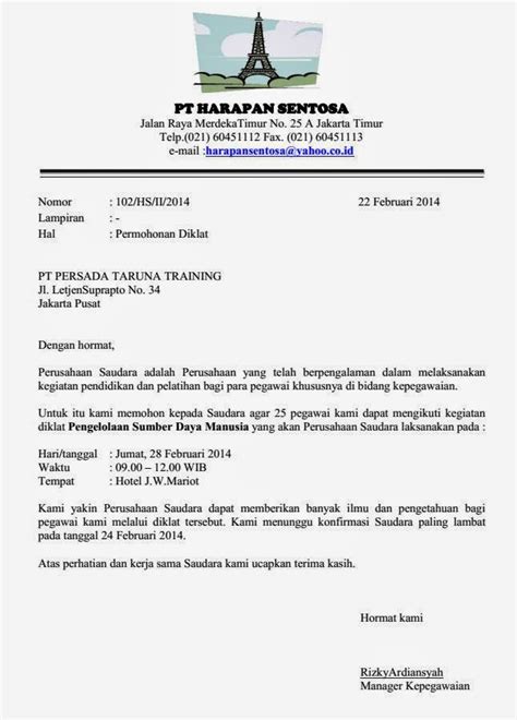 Contoh Bentuk Surat Official Style