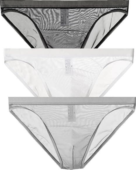 Yomie Slips Pour Hommes Slips En Maille Respirante Slips Transparents