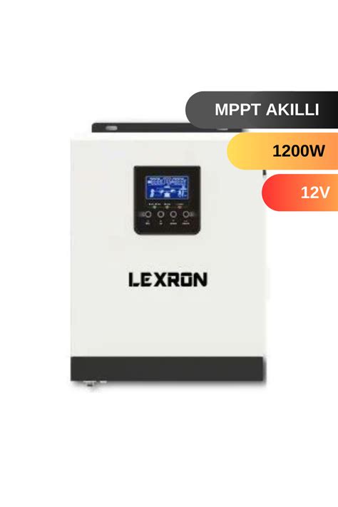 Lexron 1 5kva 1200w Mppt Tam Sinus 12v Akıllı Inverter Fiyatı