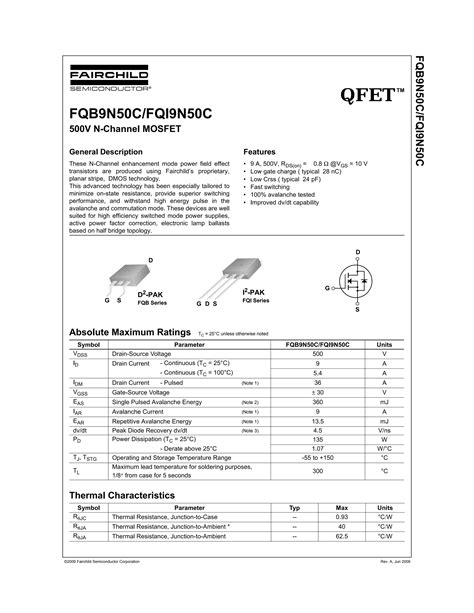 Original Mosfet N Channel Fqpf N C N C N To A V New Pdf