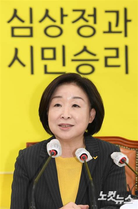 심상정 정의당 대선후보 기자간담회 노컷뉴스