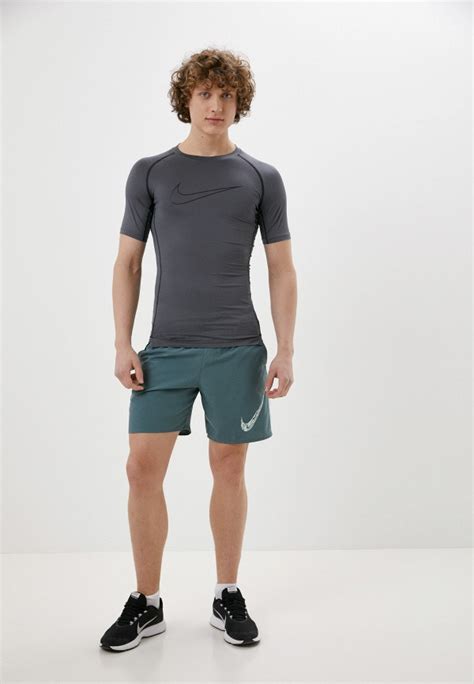 Футболка компрессионная Nike M NP DF TIGHT TOP SS, цвет: серый ...