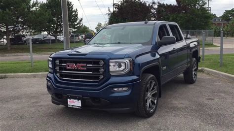 Gmc Sierra Slt Wd Crew Cab All Terrain Sunroof Blue Oshawa