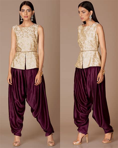 Plum Satin Dhoti Pants в 2024 г Одежда
