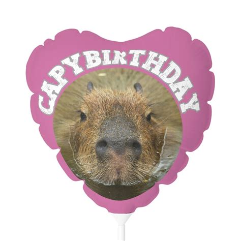 Capybirthday Capybara Balloon Capybara T Capybara Cute Etsy