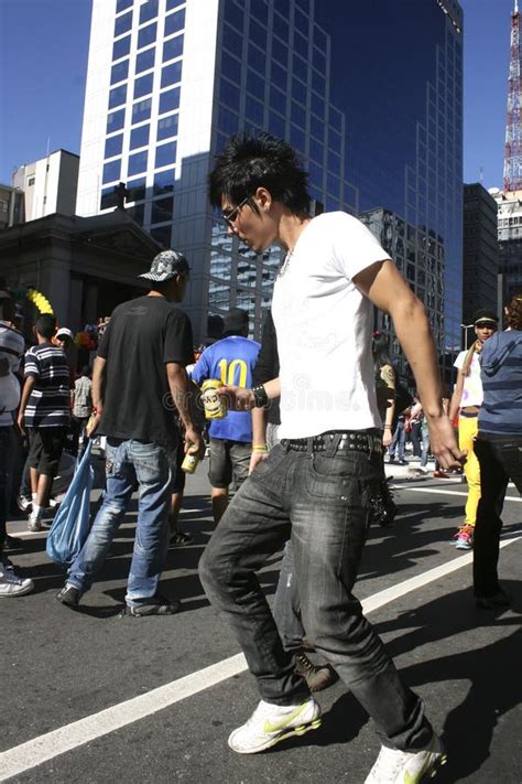 Gay Parade In Sao Paulo Editorial Photography Image Of Street