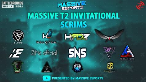 Massive Esports Invitational T Scrims Live Bgmi Live Youtube