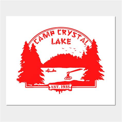 Camp Crystal Lake Wall And Art Print In 2023 Crystal Lake Art Prints