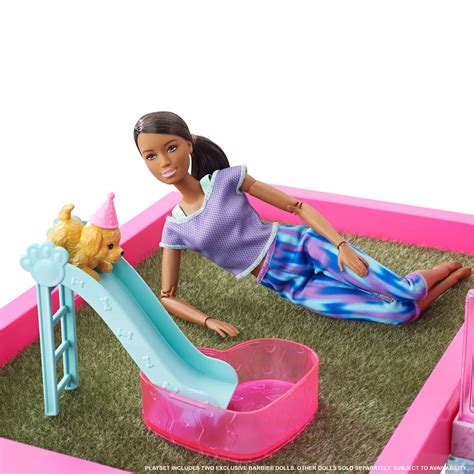 Barbie 60th Celebration Dreamhouse Playset With 2 Dolls Car And More Target Australia