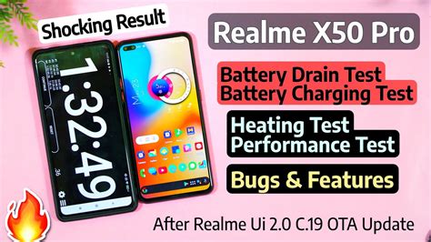 Realme X Pro C Update Battery Drain Test Charging Heating Test