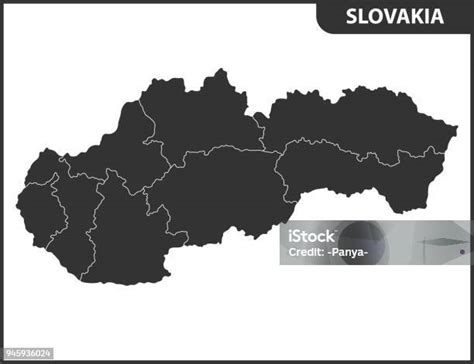 지역 또는 국가 슬로바키아의 상세한 지도 관리 부문 관리자에 대한 스톡 벡터 아트 및 기타 이미지 관리자 국가 관광명소