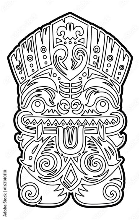 Free Printable Tiki Coloring Pages