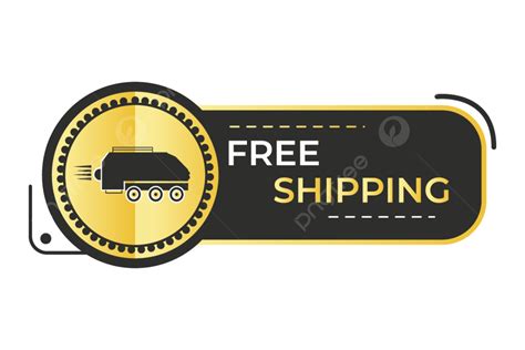 Flat And Simple Free Shipping Badge Design Vector Shipping Badge Flat