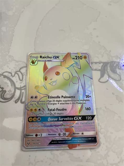 Carte Pok Mon Raichu Gx Sl Soleil Lune L Gendes Brillantes