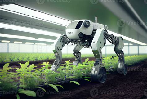 Robot farming harvesting agricultural products in greenhouse ...