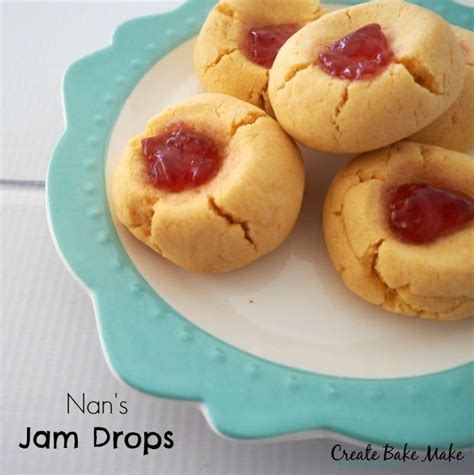 Easy Jam Drops Recipe Recipe Jam Drops Recipe Baking Easy Jam