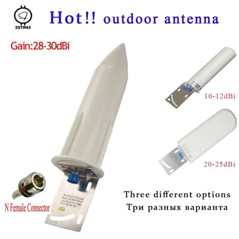 ZQTMAX Communication Outdoor Omni Antenna N Female 12 30dBi 698 2700MHz