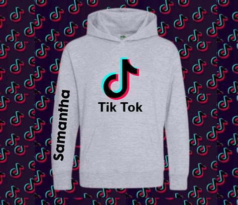 Personalised Tik Tik Hoodie Tiktok Hoodie Fyp Tik Tik T Etsy Uk