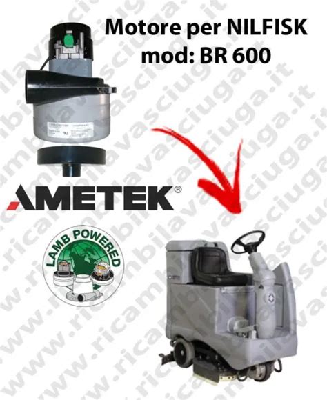 Br Moteur Aspiration Lamb Ametek Pour Autolaveuse Nilfisk Eur