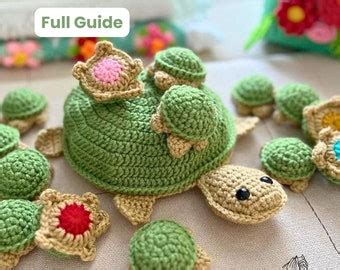 Turtle Crochet Memory Game Complete Guide Crocheting - Etsy