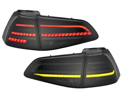 Voll Led Upgrade Design R Ckleuchten F R Vw Golf Vii Schwarz