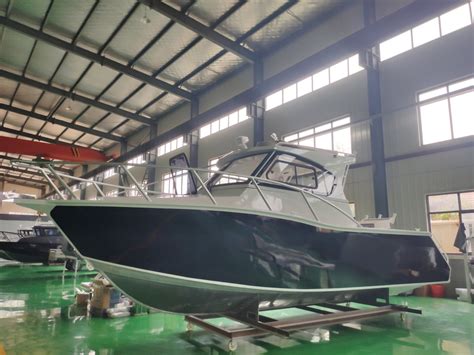 M Ft Fishing Boat Profisher With Full Enclosed Cabin Aluminum Boat