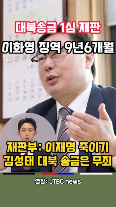 재판부 이재명 죽이기 이화영 징역 9년 6개월 Youtube