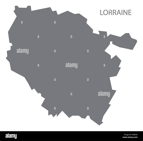 Lorraine France Map grey Stock Vector Image & Art - Alamy