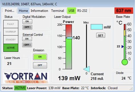 STRADUS® LASER DIODE MODULE (RED) - Vortran Laser Technology