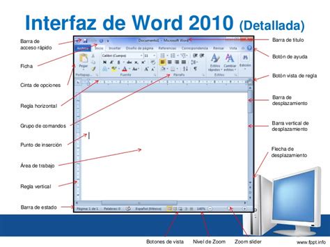 INFO APRENDE INTERFAZ DE WORD