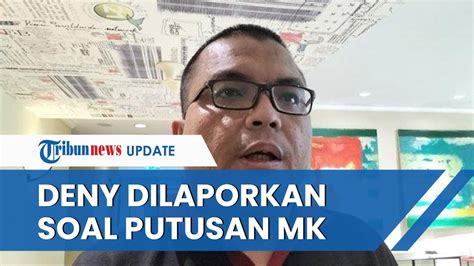 Sempat Disentil Mahfud MD Kini Denny Indrayana Dilaporkan Karena