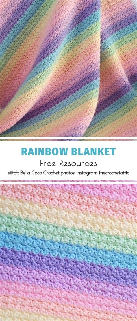 Crochet Rainbow Baby Blanket Pattern By Flavia Atelier Yuwa Ciao Jp