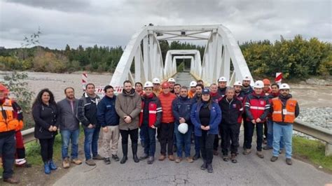 Avances en reposición del puente Tres Arcos en Linares son