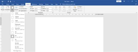 Cara Mengatur Ukuran Kertas Di Microsoft Word 2019 Dwiay Dal1809