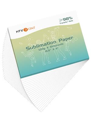 HTVRONT Papel de sublimación 216 x 280 mm 150 hojas 120 g m²