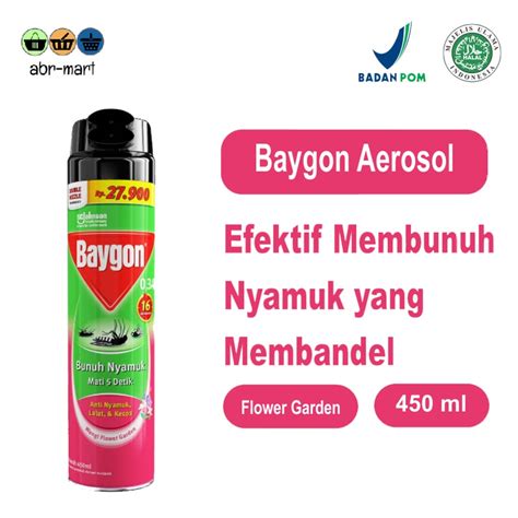 Jual BAYGON Aerosol Flower Garden 450ml Shopee Indonesia