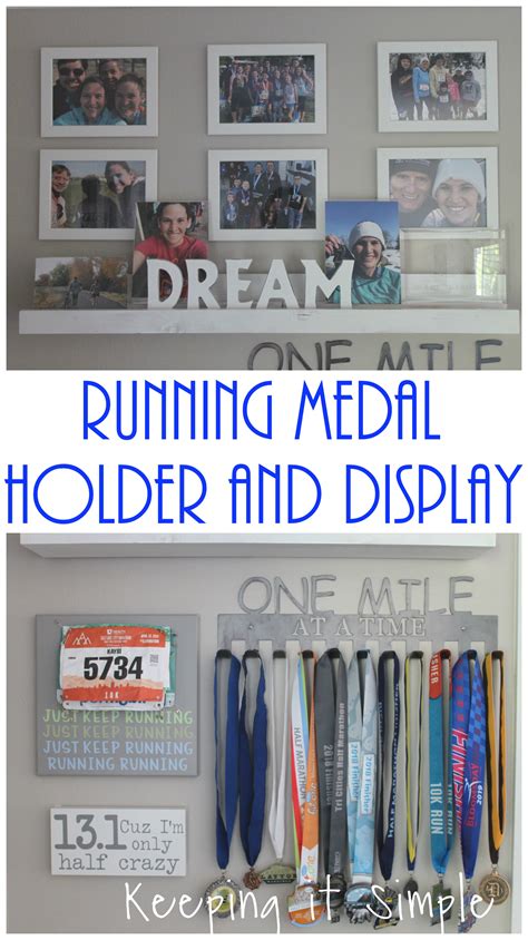 Art Collectibles Medal Holder Running Medal Hanger Display Race Medal