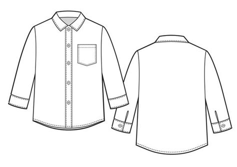 Shirt Technical Drawing Vector Art, Icons, and Graphics for Free Download