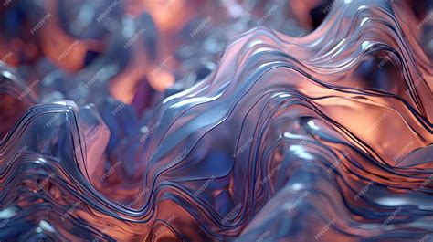 Premium Photo Scientific Abstraction With Futuristic Textured Tissue Waves Tech Background