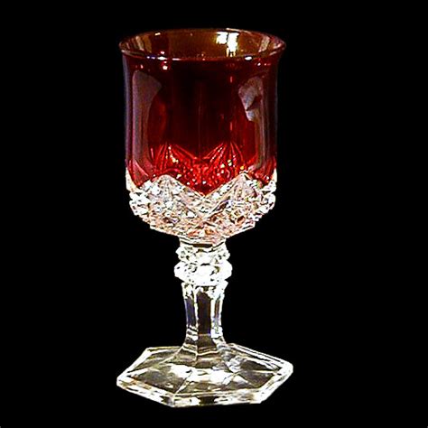 Eapg Wine Glass In The Diamond Peg Pattern Reuzeit Emporium