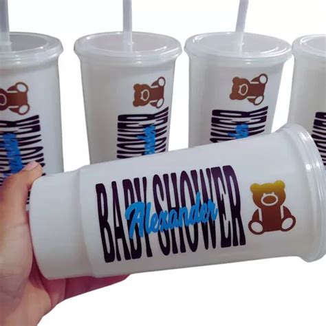 Vaso Personalizado Con Tapa Y Popote Boda Xv Fiestas Meses Sin