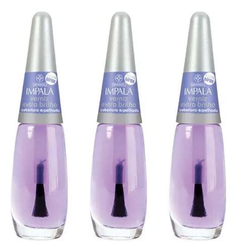 Esmalte Impala Cuid Espec Verniz Ex Brilho Ml Kit C Un Mercadolivre