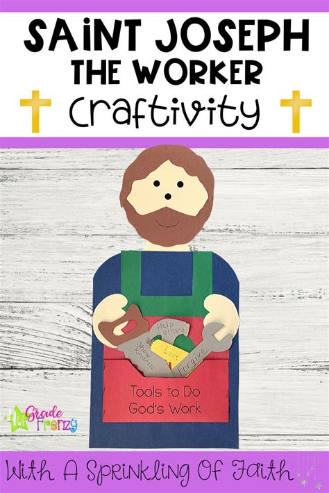 Saint Joseph The Worker Craft Activity Joseph Crafts Kindergarten