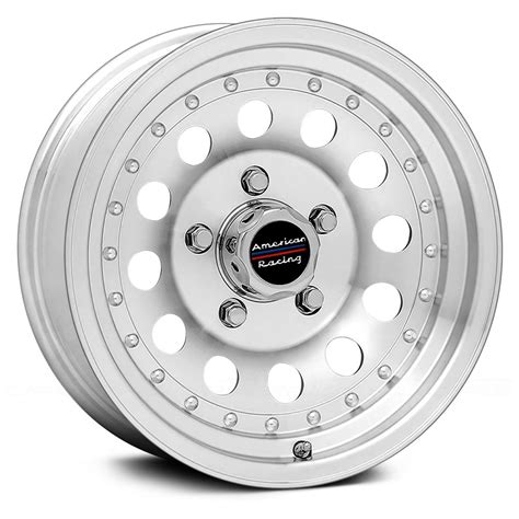 AMERICAN RACING AR62 OUTLAW II 1PC Wheels Machined Silver With Clear